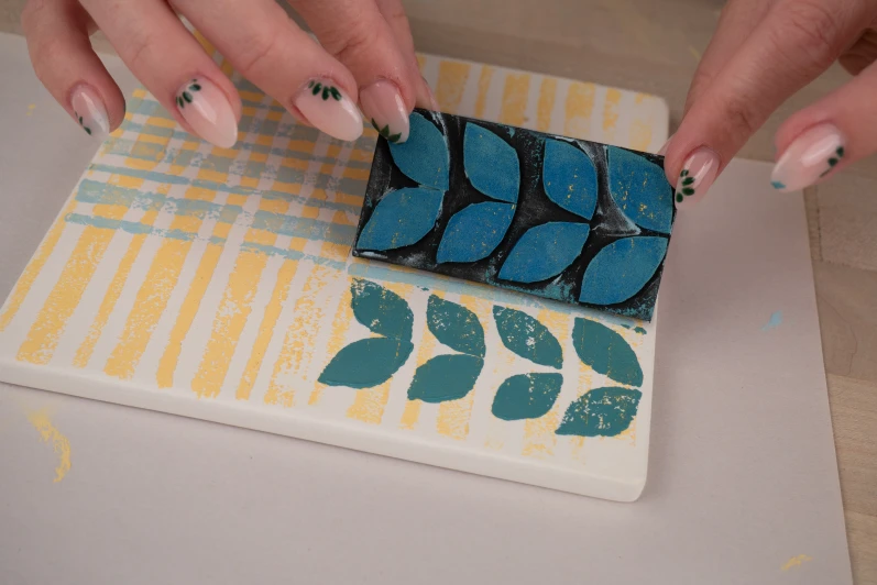 Printmaking on Bisque Process 3