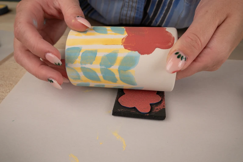 Printmaking on Bisque Process 4